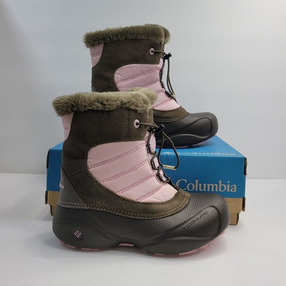 Columbia Rope Tow Other - Columbia Rope Tow Kids Winter Faux Fur Boots Pink Brown BY1412-255 US Size 5Y